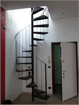 Scala a chiocciola loft Torino - Carpenteria metallica fabbro